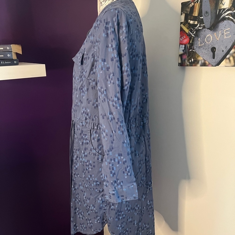LL Bean Comfort Cotton Tencel Long Sleeve Dress NWT - Picture 6 of 11